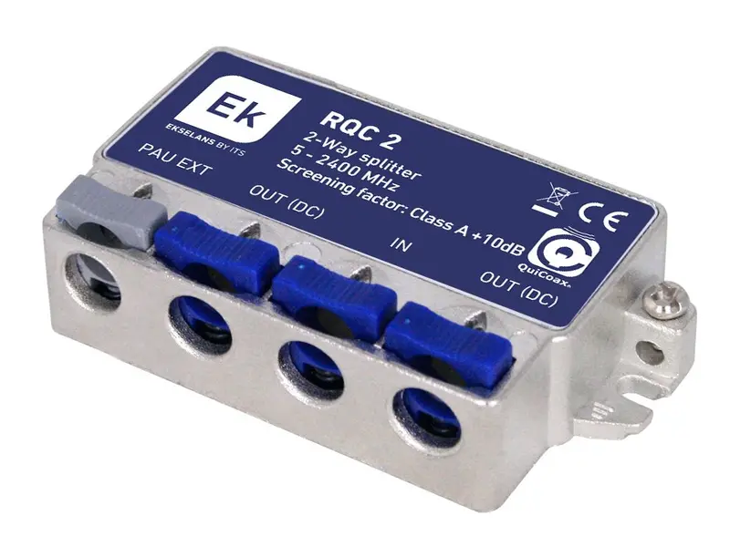Optex F-Type 2-Way Fast Splitter For Tv Signal Distribution 1
