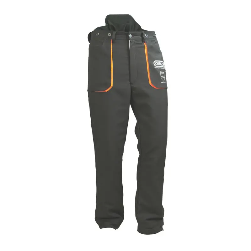 Oregon Yukon Type A Chainsaw Pants – Black & Orange, Waist 54–56 Cm, Inseam 81 Cm 1