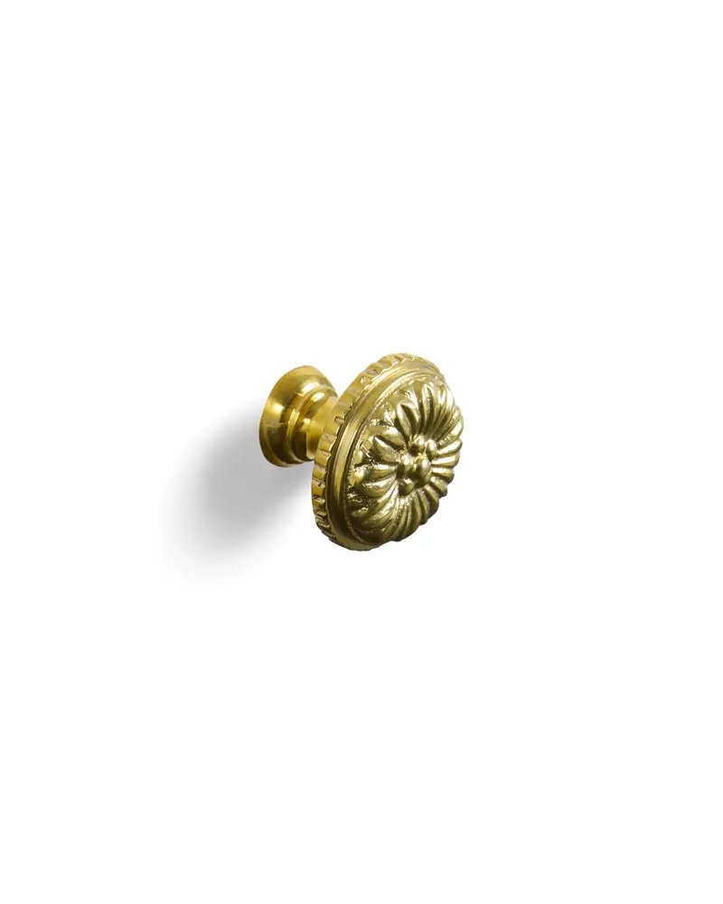 Ornamental Knob In Brass 1