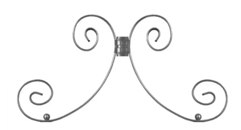 Ornamental M13 Arm Support – Nickel-Finished 1