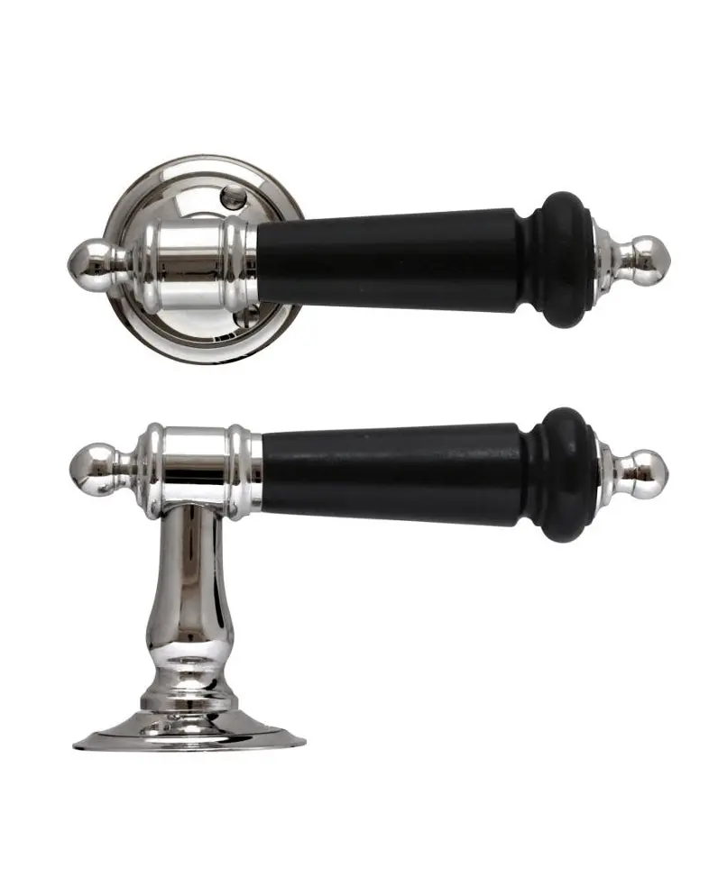 Otto Meyer No. 9 Door Lever – Nickel-Plated Brass 1