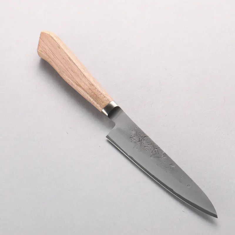 Oul Blue Steel Nashiji Petty Knife – 125Mm With Warm Walnut Handle 1