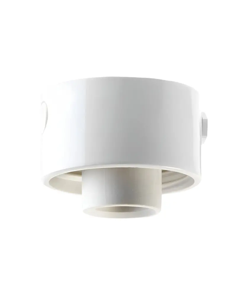 Outdoor/Wet-Room Lamp Socket – White, Straight, Kulo, Ip54 1