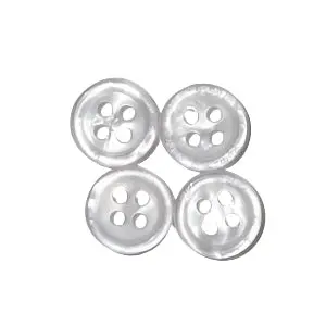Oxford Shirt And Blouse Replacement Buttons – Set Of 4, Universal Fit 1
