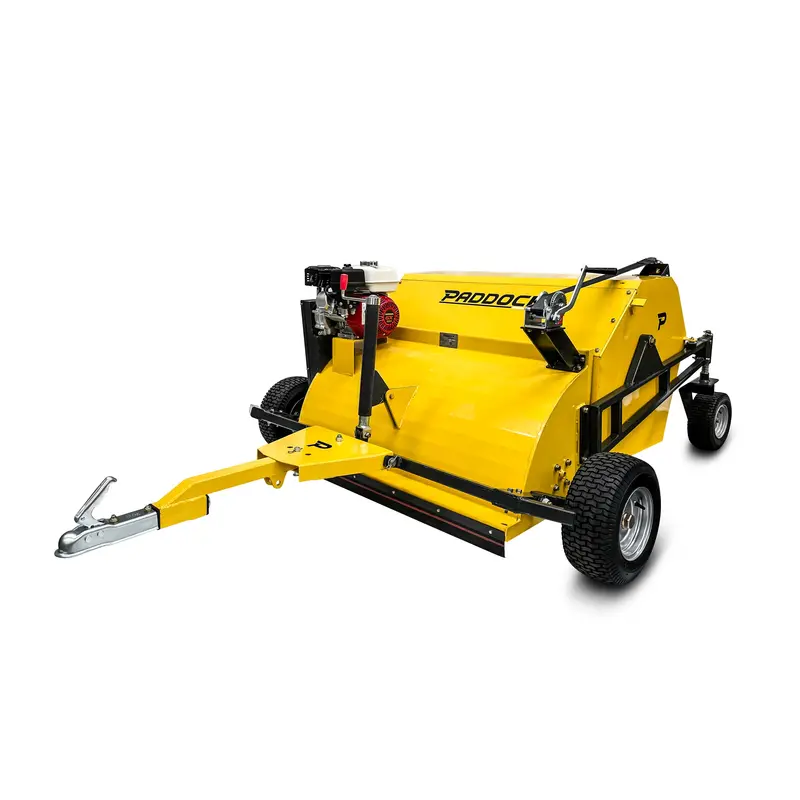 Paddock Honda-Powered Lawn Sweeper – Petrol-Driven Debris Collector 1