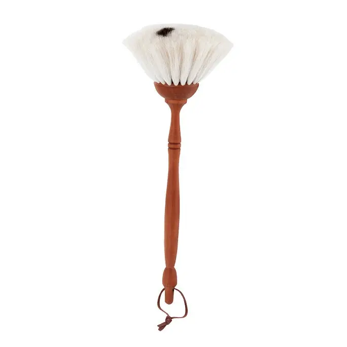 Pear-Shaped Dust Brush With Horsehair Bristles 1