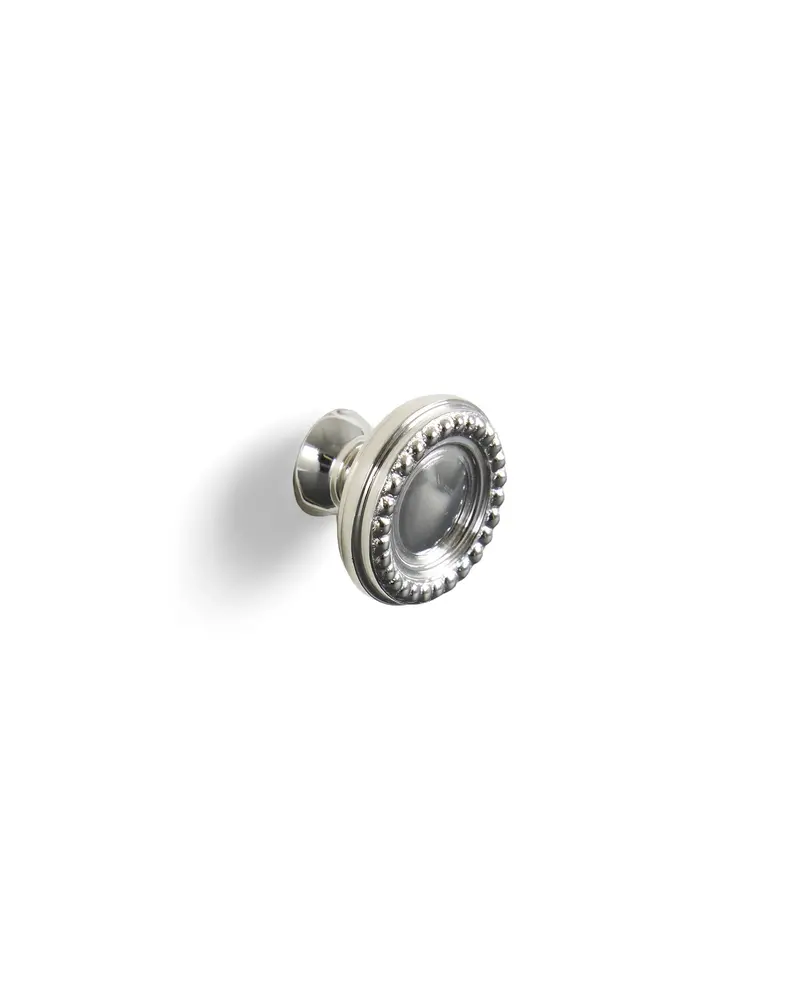 Pearl-Edged Knob In Nickel 1