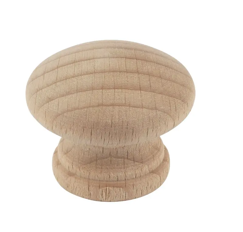 Plain Beech Cabinet Knobs – 35Mm Diameter – Set Of 2 1