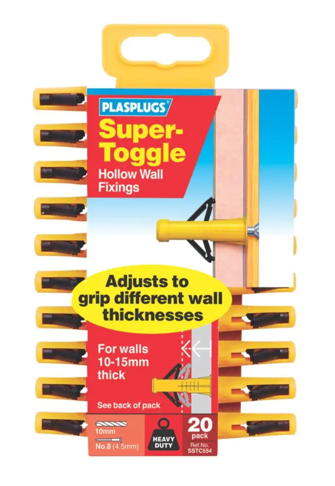 Plasplugs Hollow-Wall Anchors – 10Mm X 37Mm, 20-Pack 1