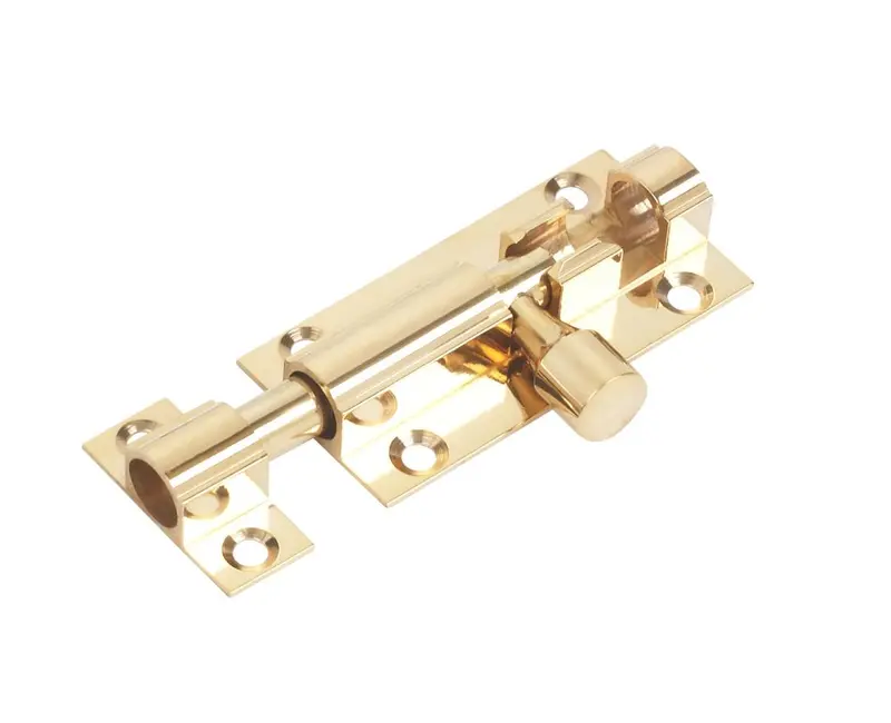 Polished Brass Straight Door Bolt – 51Mm 1