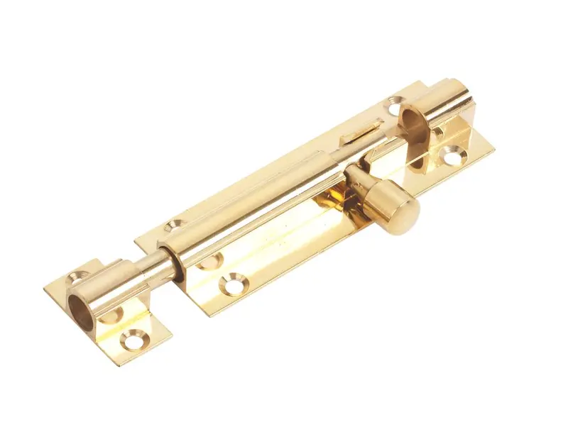 Polished Brass Straight Door Bolt – 76Mm 1
