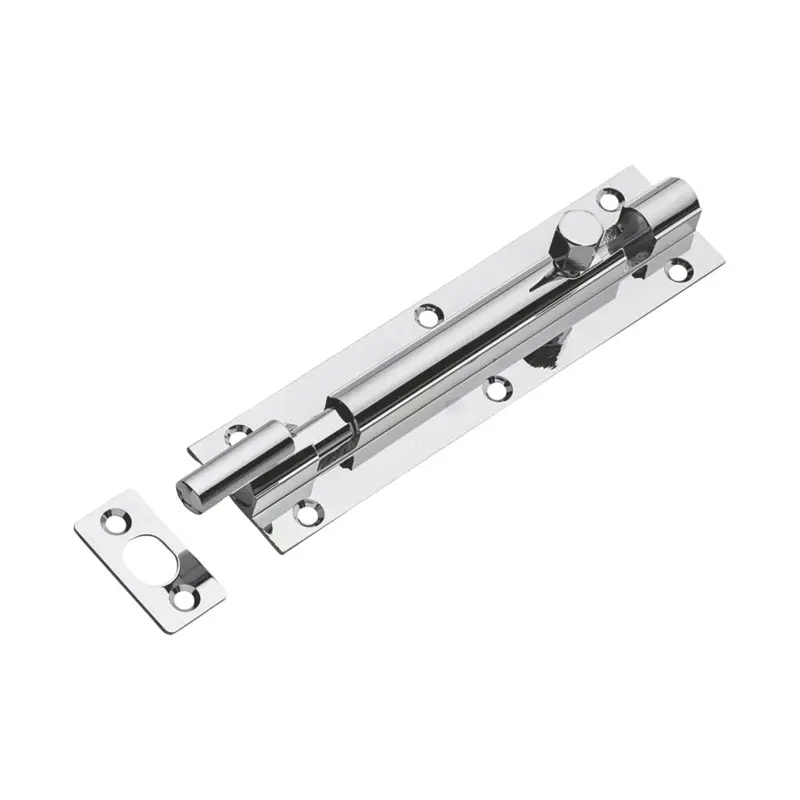 Polished Chrome Necked Barrel Door Bolt – 152Mm 1