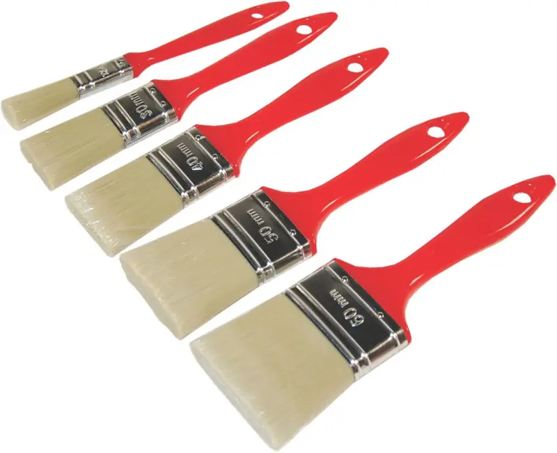 Premium Flat-Tip Detail Brushes – 5-Piece Professional Set 1