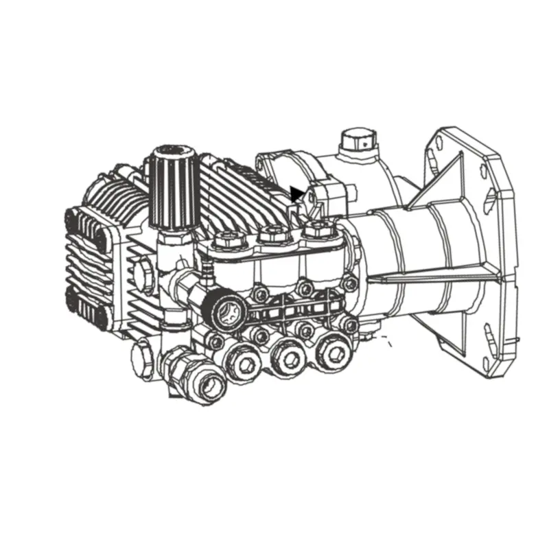 Pressure Washer Pump With Integrated Gearbox 1