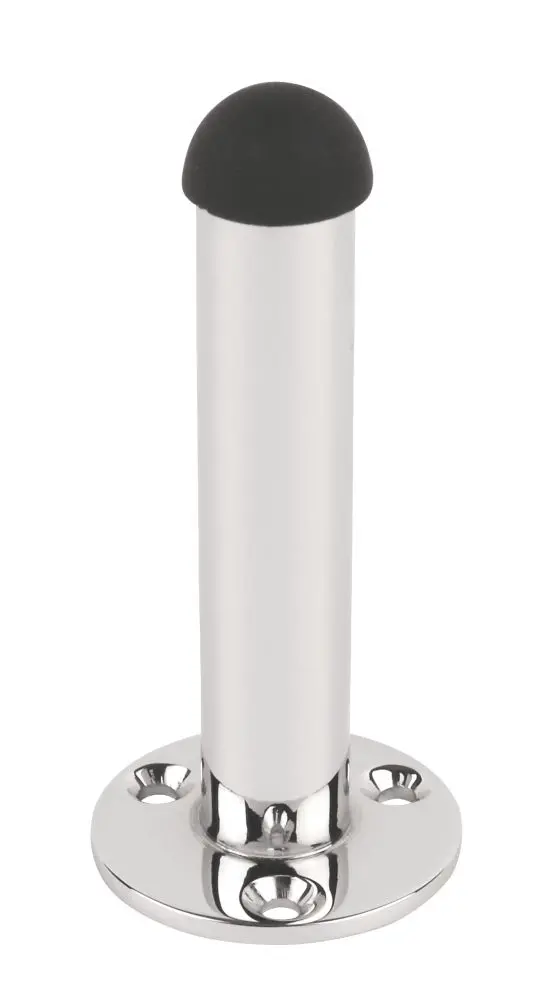 Projection Cylinder Door Stops – 37Mm × 86Mm – Polished Chrome – Pack Of 2 1