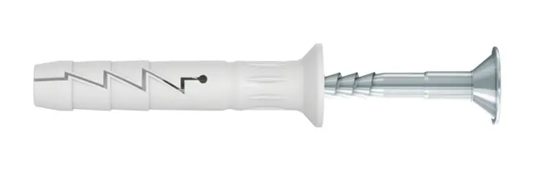Rawlplug Nylon Hammer-In Fixings – No. 6 Gauge × 40Mm, 100-Pack 1