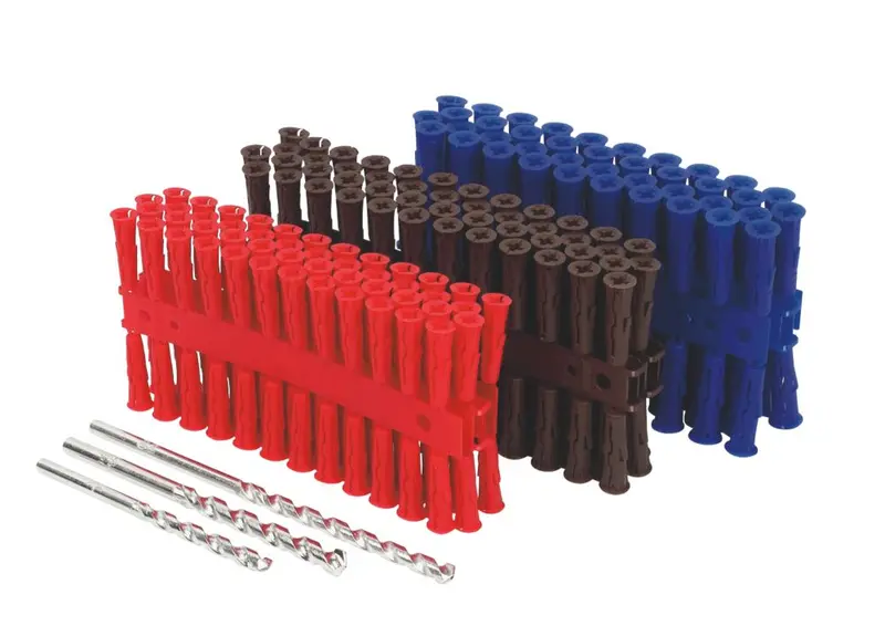 Rawlplug Uno Wall Plug Value Pack – 275-Piece Assorted Plastic Anchors 1