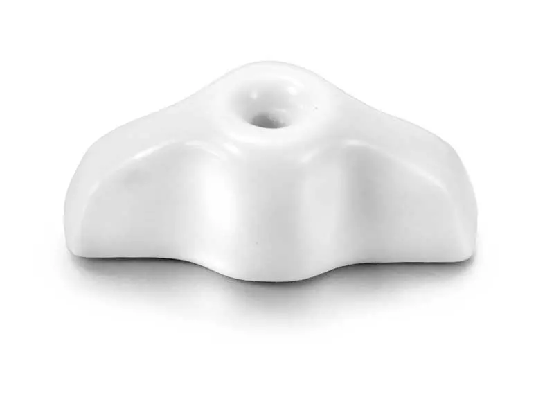 Retro-Style White Porcelain Toggle Switch Knob With Bronze Screws 1