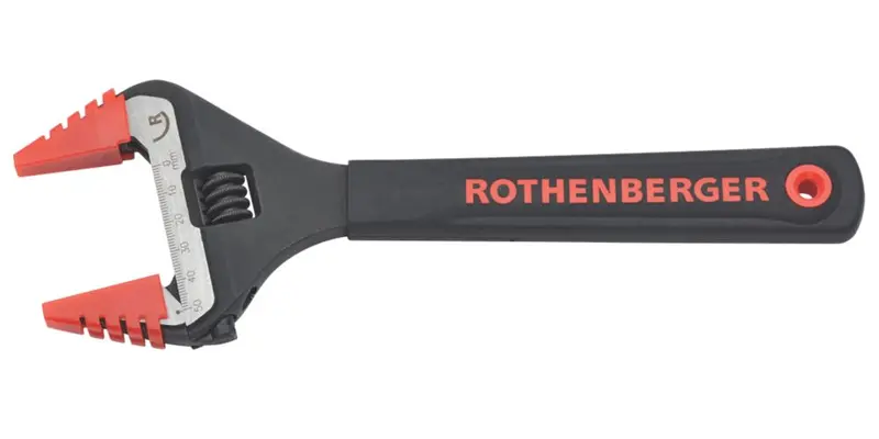 Rothenberger 10 Inch Adjustable Wrench – Precision-Machined Jaw Design 1