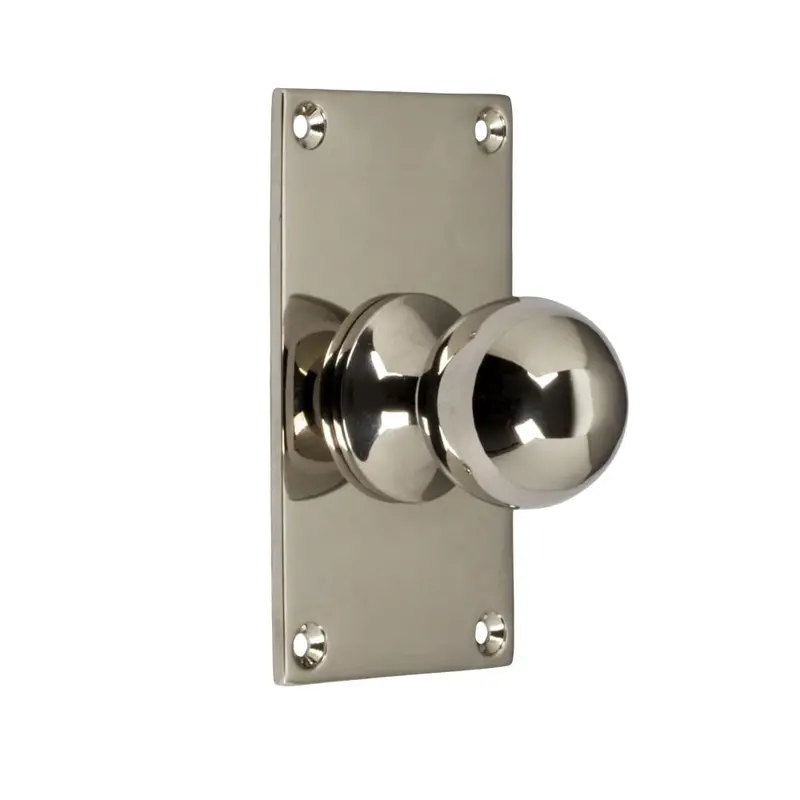 Rund Knopp Med Bottenplatta I Nickel – 40 × 70 Mm 1