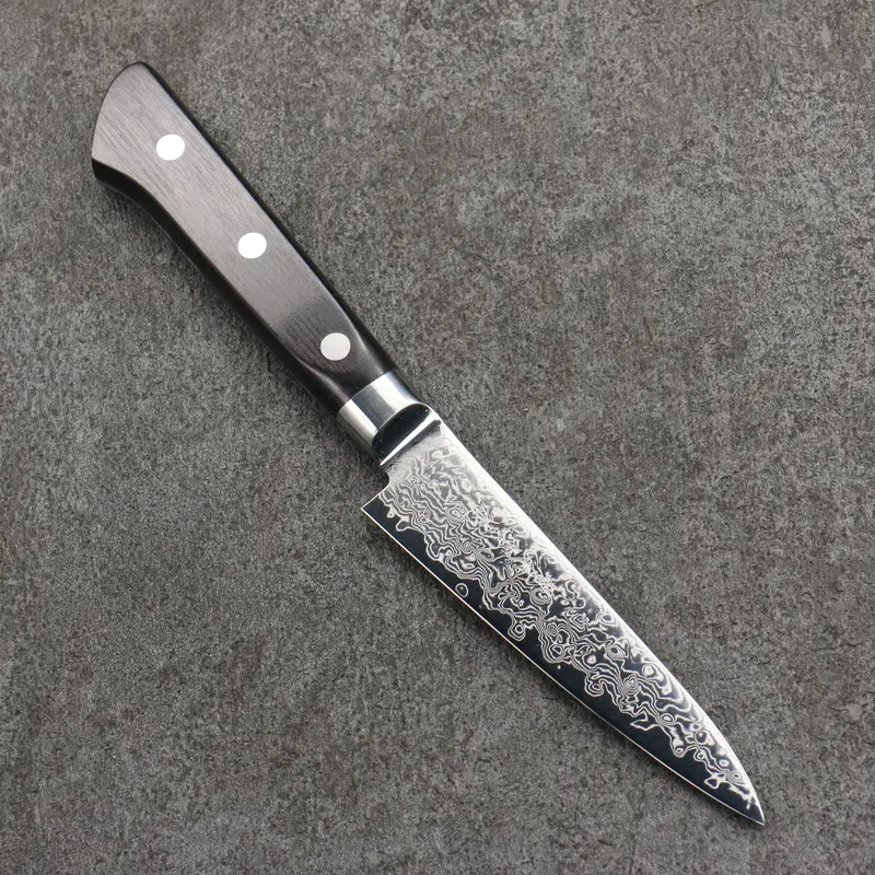 Ryusen Bonten Unryu Vg-10 Petty – 105Mm 63-Layer Damascus, Black Pakkawood 1