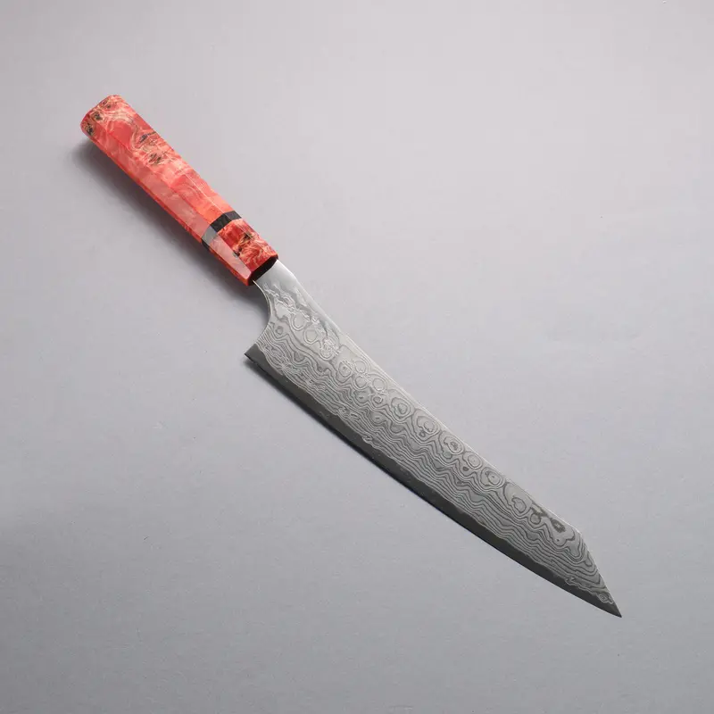 Ryusen Gurenhiryu Kai Spg Strix Damascus Kiritsuke Gyuto – 240Mm, Stabilized Poplar Wood Handle 1
