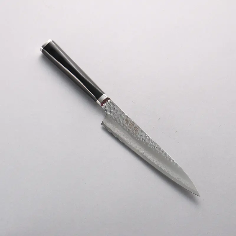 Ryusen Tanganryu Vg-10 Damascus Utility Knife – 150Mm With Black Micarta Handle 1