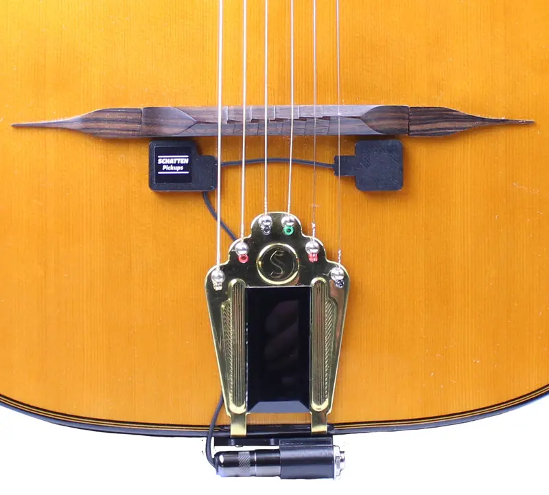 S-4 Neo Passive Pickup For Selmer/Maccaferri Guitars With Twin Sensors & Neo Jack 1