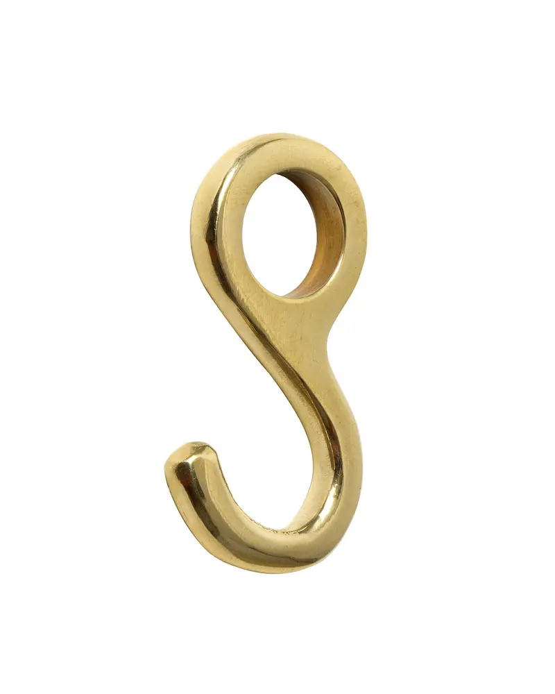 S-Hook In Brass – Compatible With 11 Mm Tubing 1
