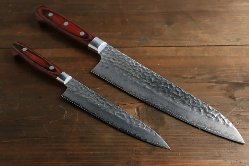 Sakai Takayuki 33-Layer Damascus Knife Set – 210Mm Gyuto & 150Mm Petty 1