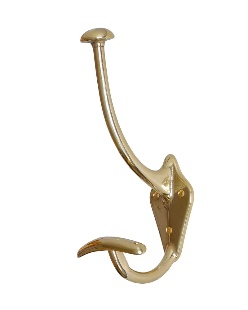 Saltsjöbaden Hat And Coat Hook In Solid Brass 1