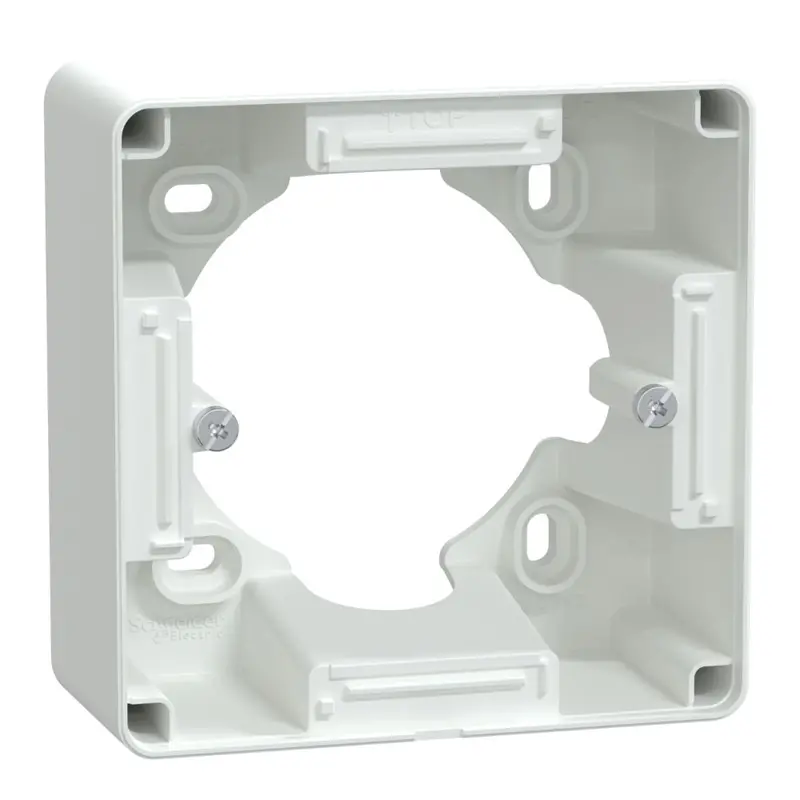 Schneider Electric Ovalis Surface-Mount White Junction Box 1