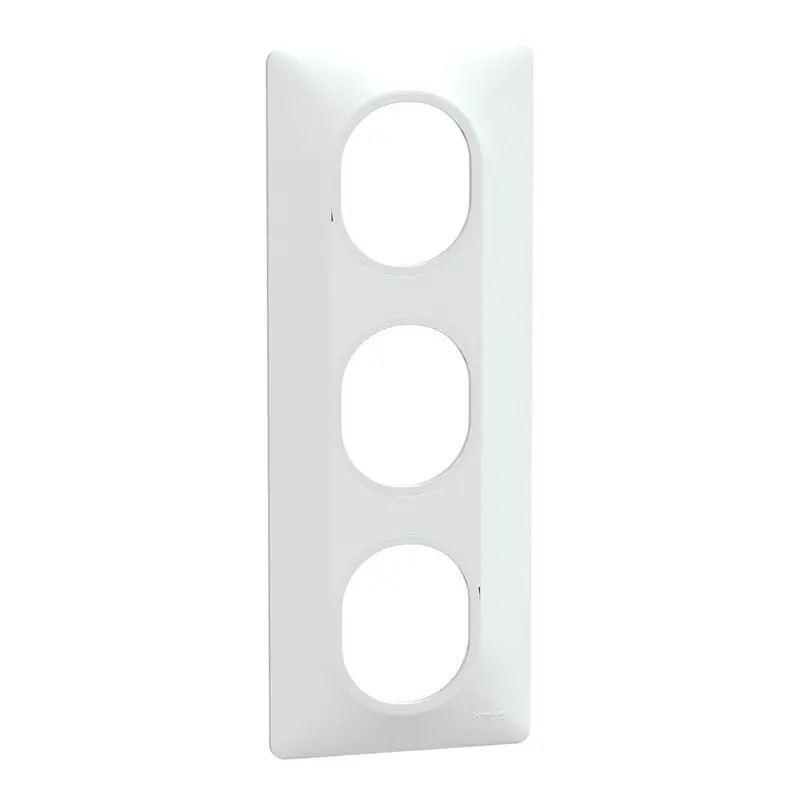 Schneider Electric Ovalis White Recessed Device Trim Plate – Seamless Integration 1