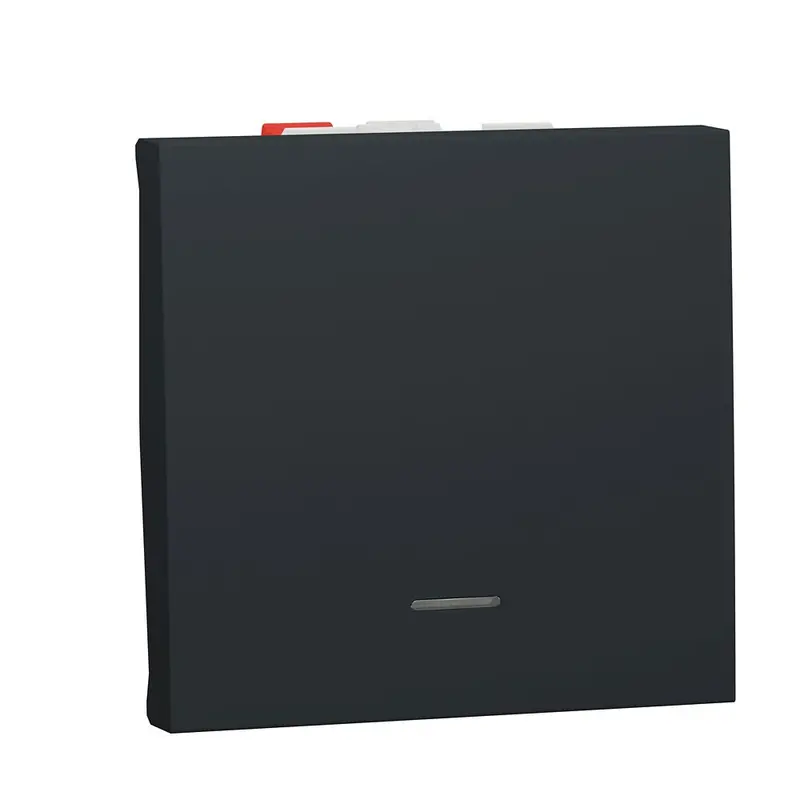 Schneider Electric Unica Anthracite Illuminated Two-Way Rocker Switch 1