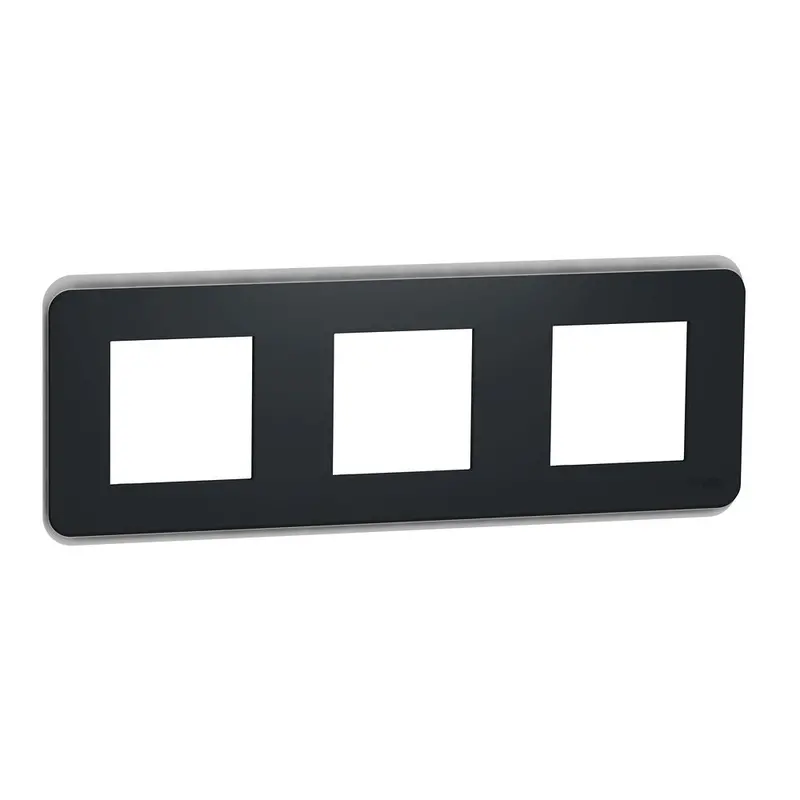 Schneider Electric Unica Anthracite Recessed Cover Plate – Refined Matte Finish 1