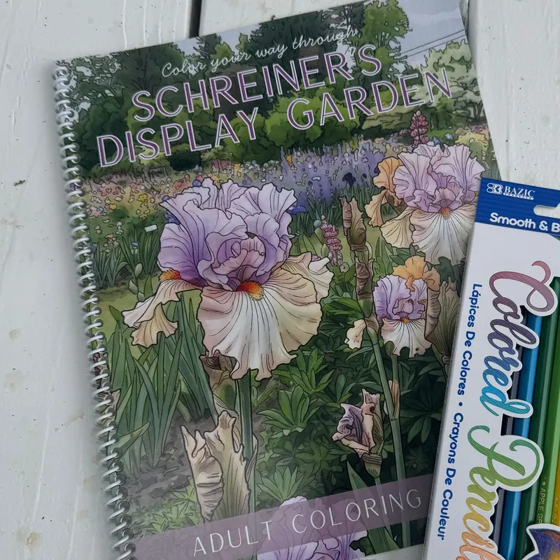 Schreiner’S Adult Coloring Book & Premium Colored Pencils Bundle 1