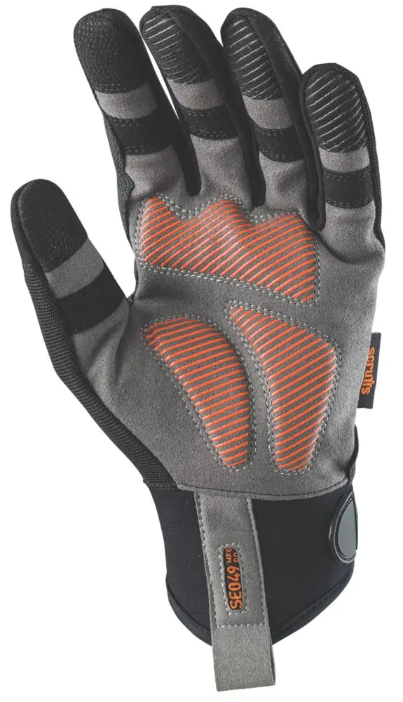 Scruffs Trade Work Gloves – Black & Grey, Large 1