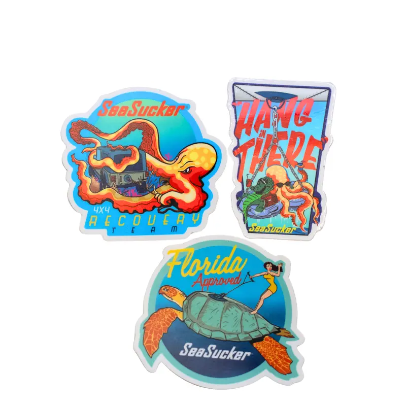 Seasucker Neon Retro-Themed Vinyl Sticker Set 1