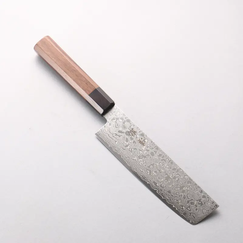 Seisuke Aus-10 Damascus Usuba – 160 Mm Rosewood Handle With Black Pakka Ferrule 1