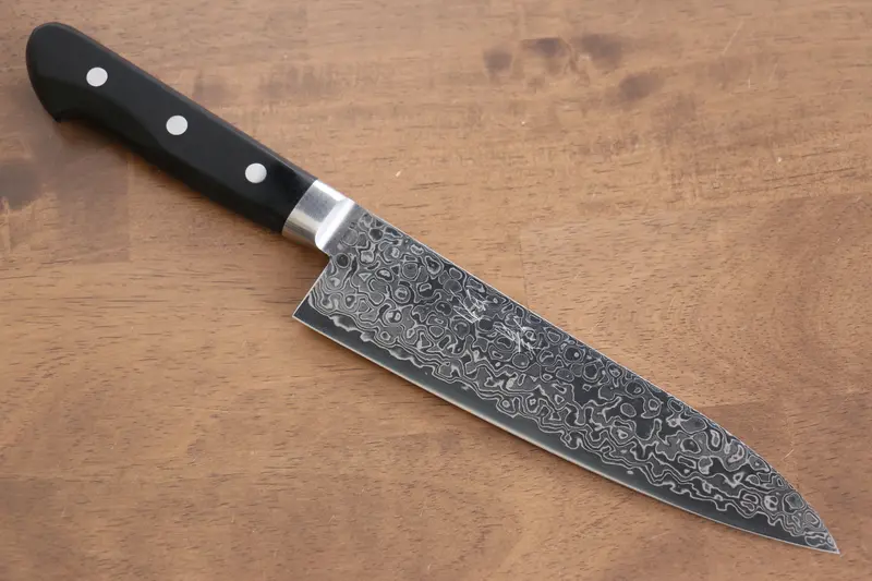 Seisuke Aus10 45-Layer Mirrored Damascus Gyuto – 180Mm With Black Pakka Wood Handle 1
