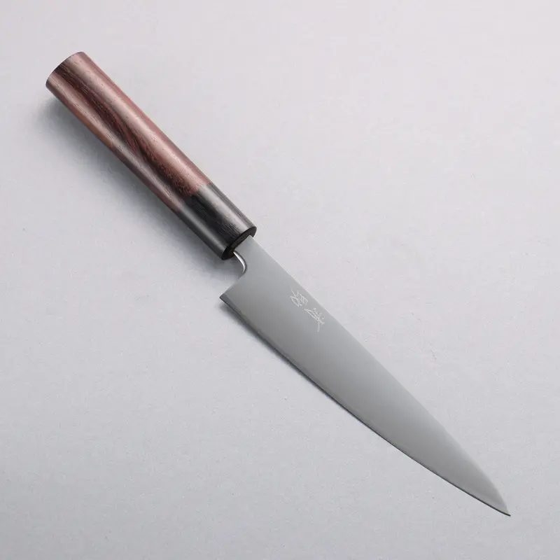 Seisuke Blue Super Migaki Petty Utility Knife – 150Mm With Shitan (Rosewood) Handle 1