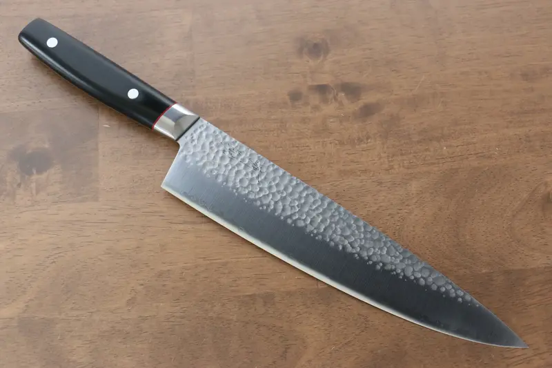 Seisuke Pro-J Vg10 Hammered Gyuto – 230Mm, Black Micarta Handle 1
