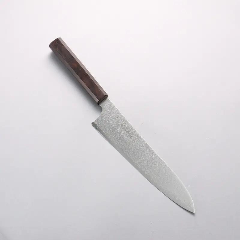 Seisuke Sg2 Damascus Migaki Gyuto – 210Mm With Ebony Wood Handle 1
