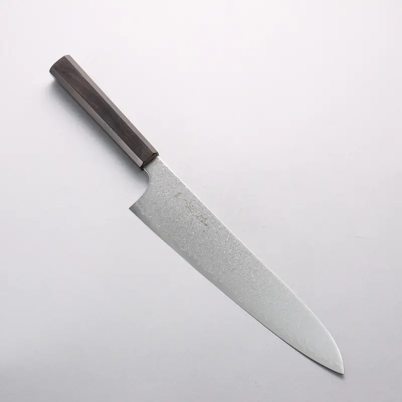 Seisuke Sg2 Damascus Migaki Gyuto – 240Mm With Ebony Wood Handle 1