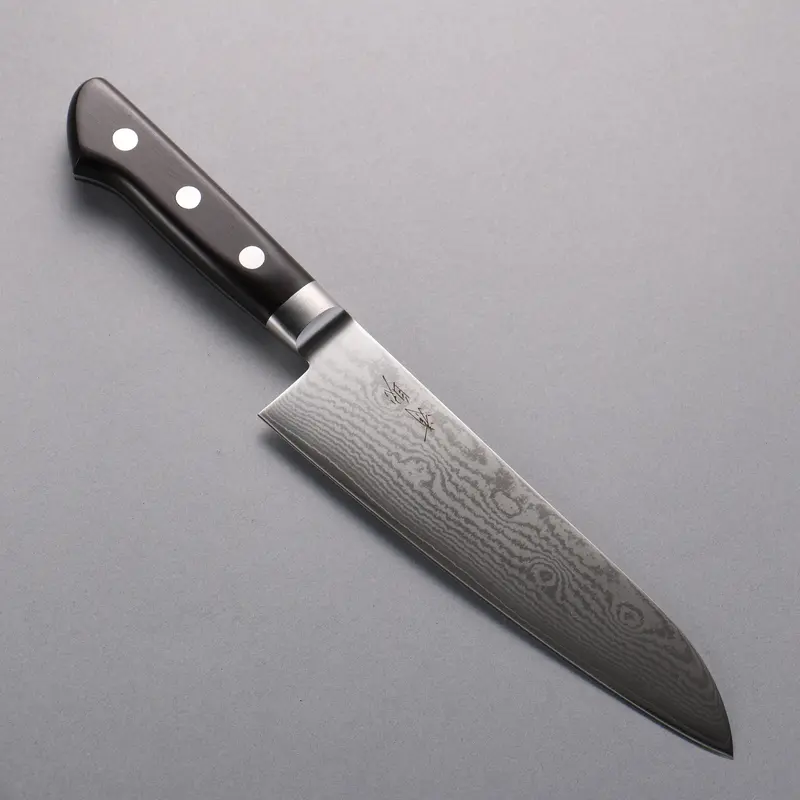 Seisuke Vg10 33-Layer Damascus 180Mm Santoku – Black Pakkawood Handle 1