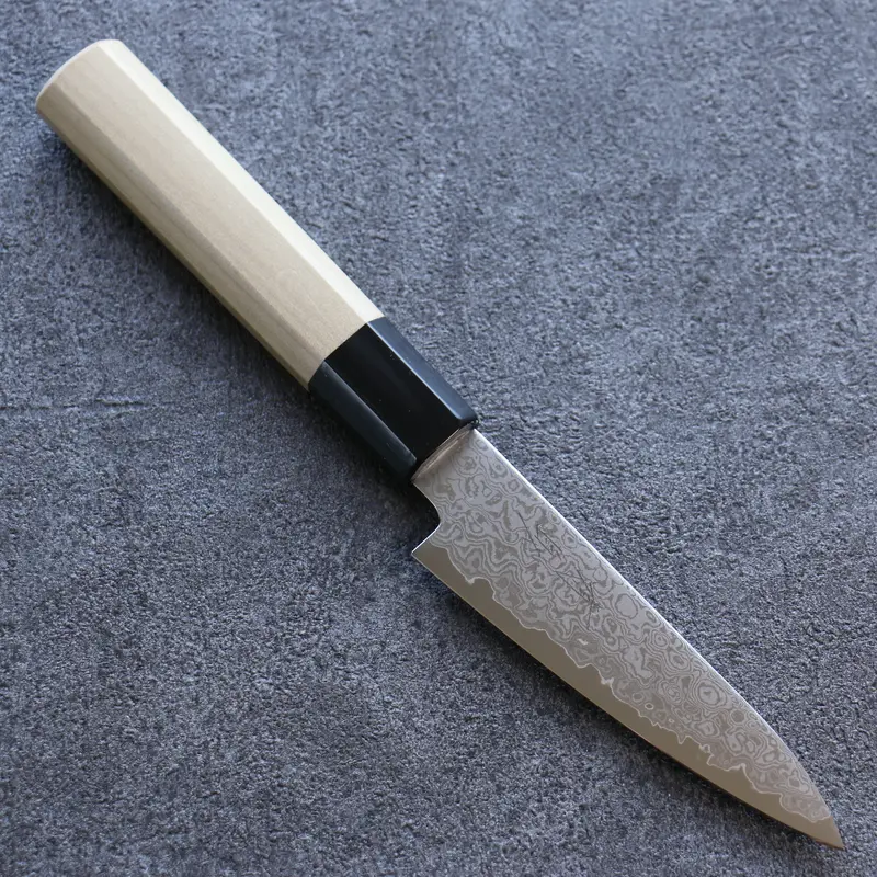Seisuke Vg10 Damascus Petty Knife – 105Mm Magnolia Handle 1