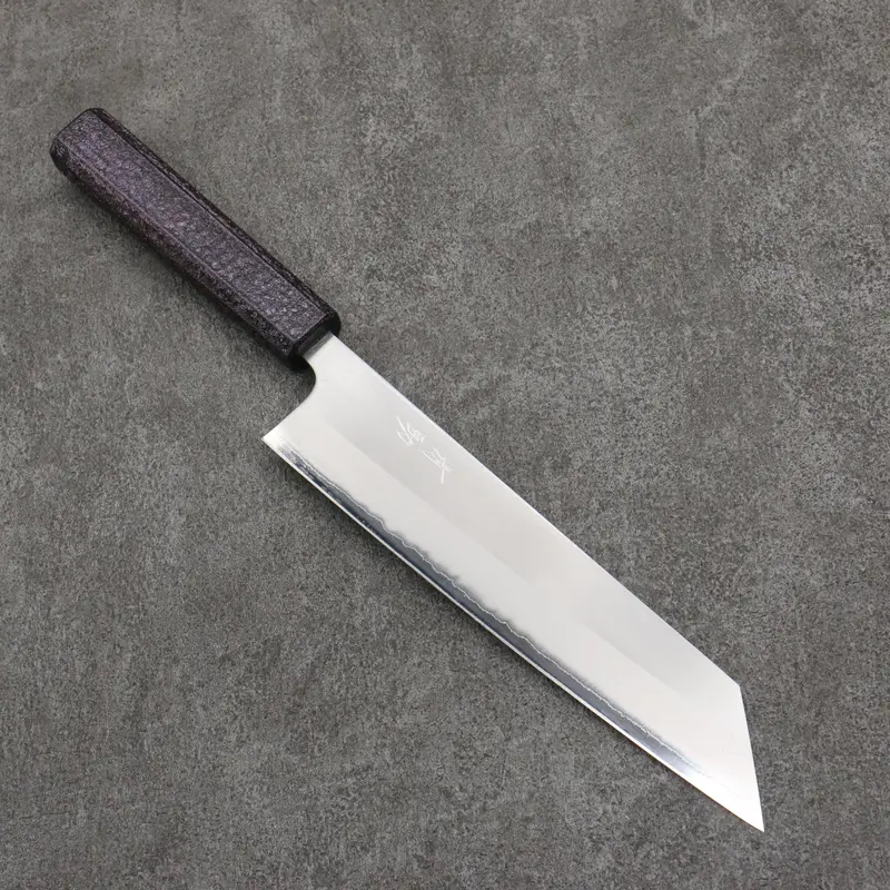 Seisuke White Steel #1 Migaki Kiritsuke Gyuto – 210Mm With Purple Lacquered Oak Handle 1