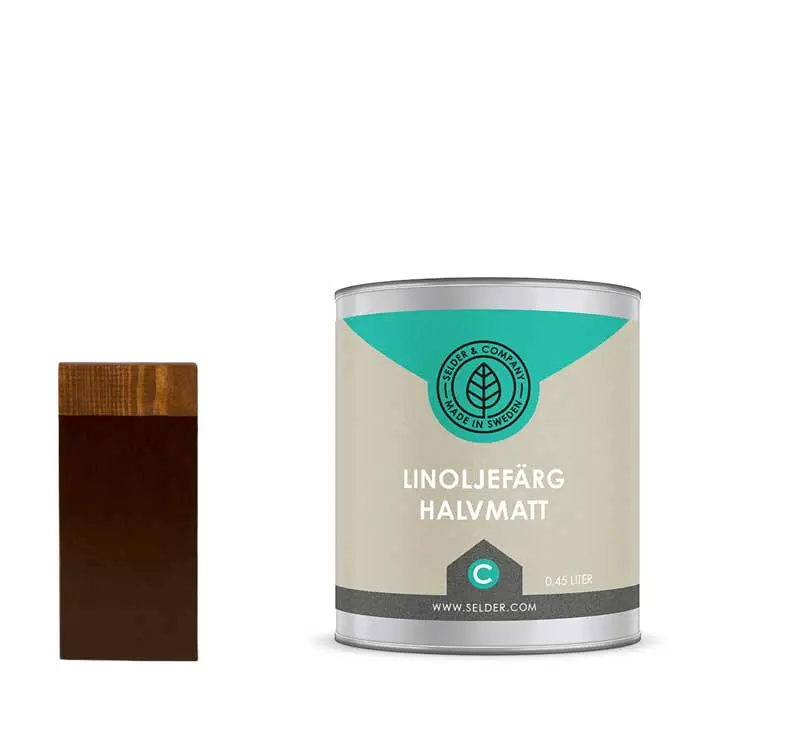 Selder & Co Linseed Oil Paint – Dark Chocolate Brown 1