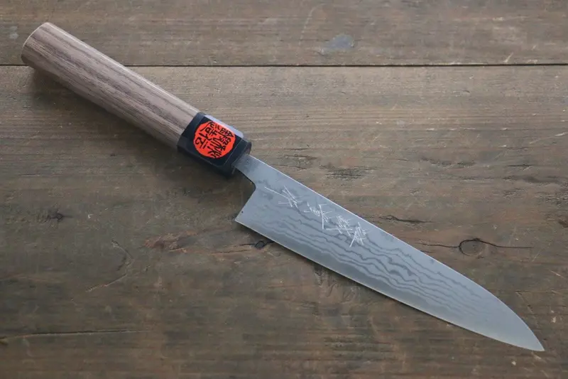 Shigeki Tanaka Blue #2 17-Layer Damascus Petty Knife – 150Mm, Walnut Handle 1