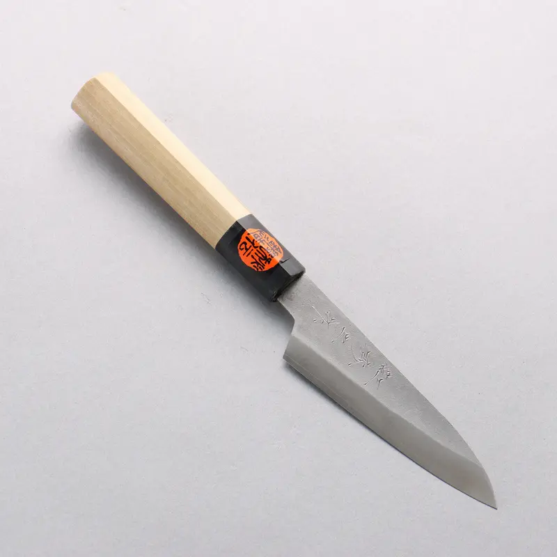 Shigeki Tanaka Silver Steel #3 Petty-Utility Knife – 120Mm Nashiji Finish, Magnolia & Water Buffalo Horn Handle 1